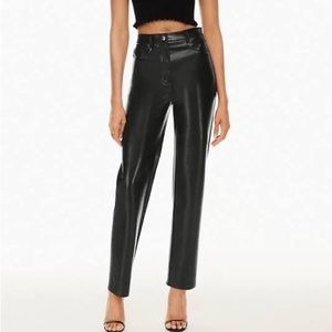 NWT Aritzia Melina Straight Leg High Rise Leather Pant